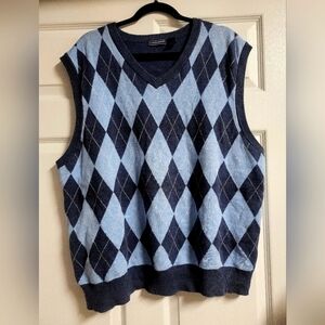 Saddlebred Men's Blue Argyle Sweater Vest Size XXL